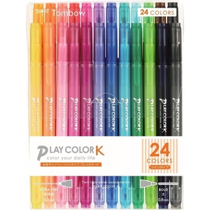 image:imageTombow GCF011 Pencil Water Based Sign Pen Play Color K 12 ColorsSet of 24 colors