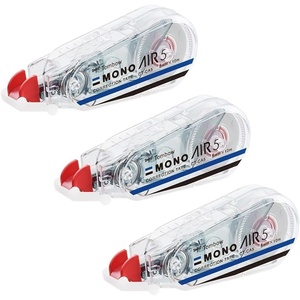 image:imageTombow KPB325 Pencil Correction Tape 02 inch 5 mm MONO Mono Air Light Touch High Adhesion Tape Single Use Type 328 ft 10 m 3 Pieces1 Count Pack of 3