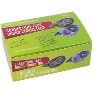image:imageTombow MONO Correction Tape 8Pack Easy To Use Applicators for Instant Corrections