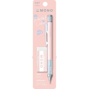 image:imageTombow MONO Graph and MONO Eraser 05 mm Ice Blue Precision with 4 mm Tip Innovative Shake Mechanism More Stable Brass Pliers Refillable Includes Eraser SHMG44PE04ACoral pink