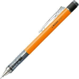 image:imageTombow Mechanical Pencil Monograph 05mm White DPA134ANeon Orange