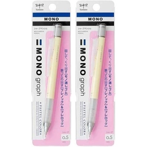 image:imageTombow Mechanical Pencil Monograph Pastel Color 05mm Cream Yellow DPA136B1 Count Pack of 2