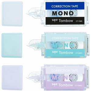image:imageTombow Pencil Correction Tape Mono Pocket 5mm Wide Assorted Pack of 3 MONO Blue Purple KCC321XBlue  Purple  Mono
