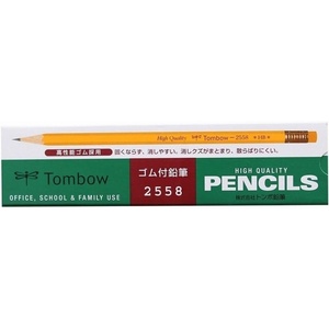 image:imageTombow Pencil with Eraser HB 2558 Dozen 2558HB1 Count Pack of 1
