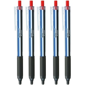 image:imageTombow Permanent Ballpoint Pen Monograph Light 05mm Black Ink Smoky White Stub Pack of 5 BCMGLE255PMONO color axis