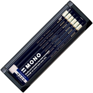 image:imageTombow Premium Pencil HB MONO High Standard Pencil with Ultra Fine Particles with MONO Eraser Drafting and Drawing 1 Dozen1 Count Pack of 1