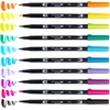 image:imageTombow Dual Brush Pen  Eras Art Marker Collection Retro 80s and 90s  Water Based Drawing and Coloring Set  Includes Colorless Blender Pen 3 Pack