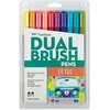 image:imageTombow Dual Brush Pen  Eras Art Marker Collection Retro 80s and 90s  Water Based Drawing and Coloring Set  Includes Colorless Blender Pen 3 Pack