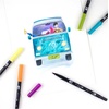 image:imageTombow Dual Brush Pen  Eras Art Marker Collection Retro 80s and 90s  Water Based Drawing and Coloring Set  Includes Colorless Blender Pen 3 Pack