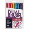 image:imageTombow Dual Brush Pen  Eras Art Marker Collection Retro 80s and 90s  Water Based Drawing and Coloring Set  Includes Colorless Blender Pen 3 Pack