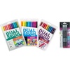 image:imageTombow Dual Brush Pen  Eras Art Marker Collection Retro 80s and 90s  Water Based Drawing and Coloring Set  Includes Colorless Blender Pen 3 Pack