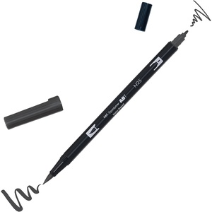image:imageTombow Dual Brush Pen ABT No 452 ABT452N25 Lamp Black