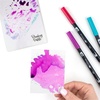 image:imageTombow Art Marker Collection Cottage 10 Piece Dual Brush Pen Set with Blending Palette Kit