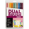 image:imageTombow Art Marker Collection Cottage 10 Piece Dual Brush Pen Set with Blending Palette Kit
